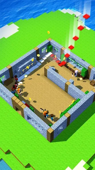 Tower Craft - Block Building на Андроид — Мод Безлимитные ресурсы и открыты все блоки — скриншот 4