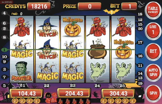 Взломанная Slot Machine Halloween Lite на Андроид — Безлимитные монеты и бонусы — скриншот 2