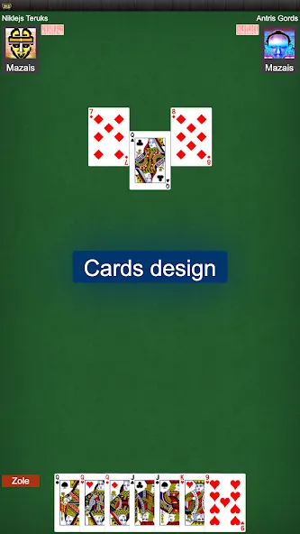 Скачать Latvian card game: RaccoonZole — Модификация Безлимитные монеты и всё открыто — скриншот 4