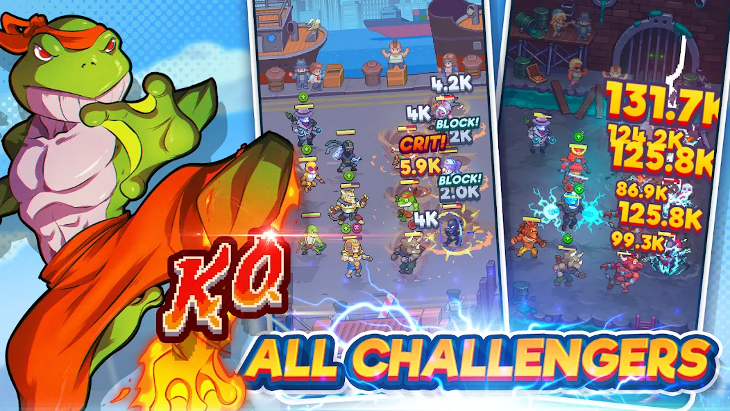 Скачать Tap Force (Мод: Безлимитные деньги и усиленные бойцы) на Андроид — скриншот 1