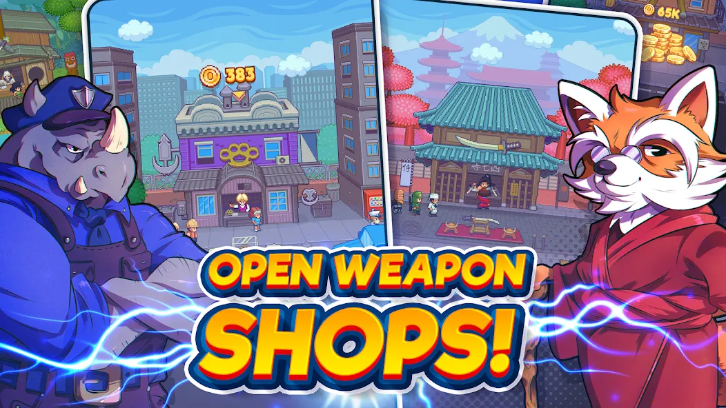 Скачать Tap Force (Мод: Безлимитные деньги и усиленные бойцы) на Андроид — скриншот 3