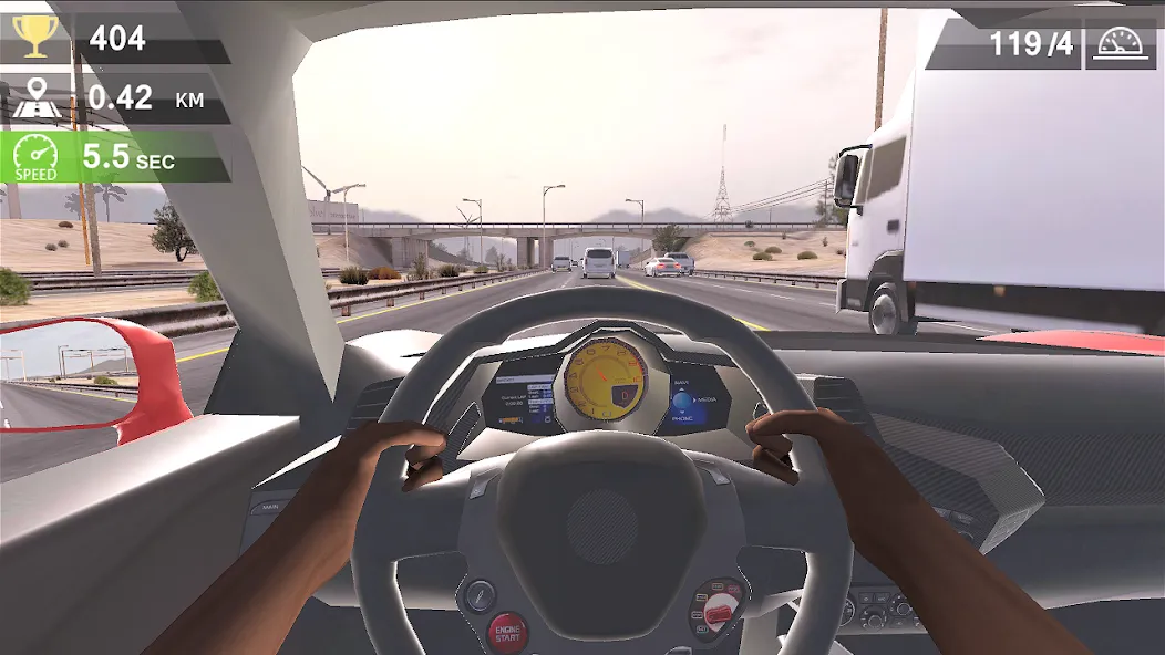 Скачать Racing Traffic Car Speed — Безлимитные деньги и все машины открыты — скриншот 1