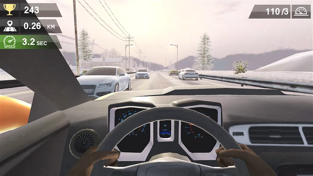 Скачать Racing Traffic Car Speed — Безлимитные деньги и все машины открыты — скриншот 2