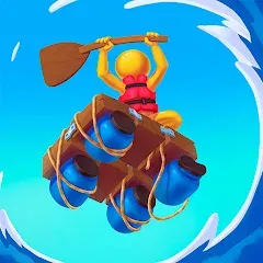 Raft Racing Mod APK Безлимитные ресурсы и ускоренный крафт — Скачать на Андроид