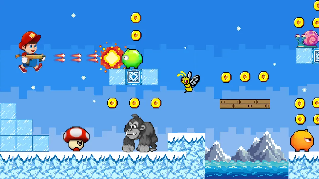 Скачать Super Mano : Adventure Jump с модом — Безлимитные монеты и все уровни — скриншот 5