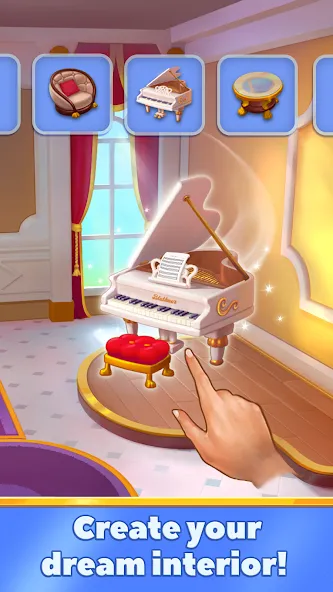 Скачать Emily's Hotel Solitaire (Мод: Безлимитные монеты и подсказки) на Андроид — скриншот 1