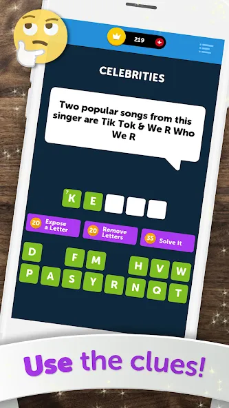 Crossword Quiz MOD APK на Android — Открыты все ответы и уровни — скриншот 5