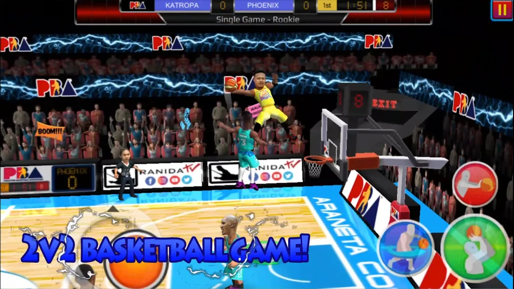 Скачать Basketball Slam! — Последняя версия (Безлимитные деньги и энергия) — скриншот 1