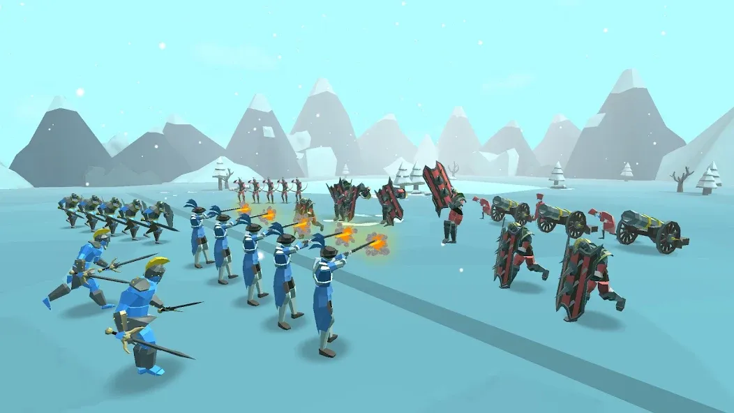 Скачать взлом Epic Battle Simulator 2 на Андроид — Безлимитные ресурсы и разблокированы войска — скриншот 1