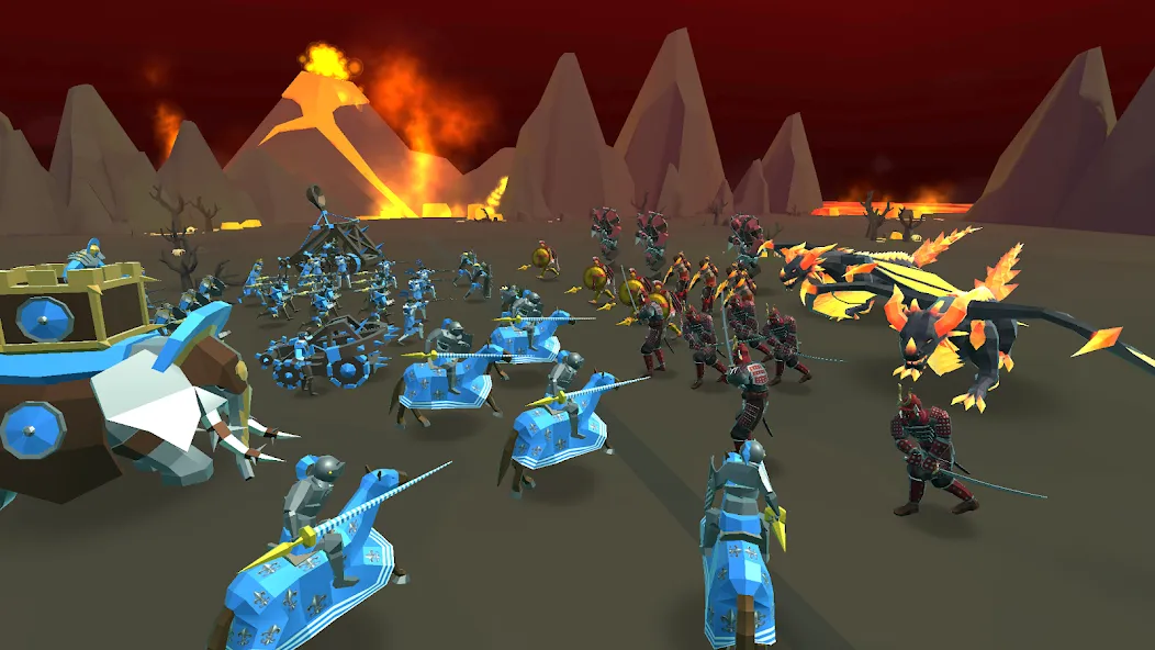 Скачать взлом Epic Battle Simulator 2 на Андроид — Безлимитные ресурсы и разблокированы войска — скриншот 4