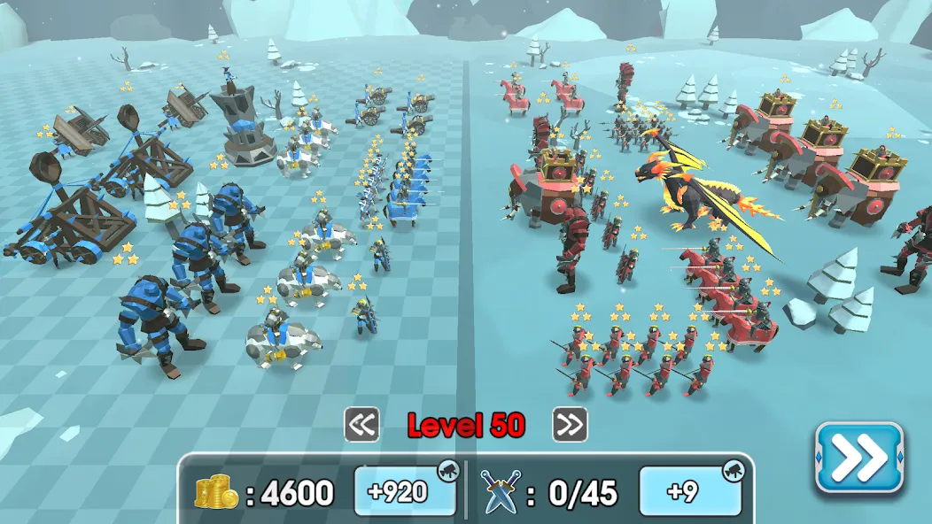 Скачать взлом Epic Battle Simulator 2 на Андроид — Безлимитные ресурсы и разблокированы войска — скриншот 5