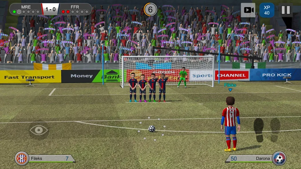 Скачать Pro Kick Soccer — Модификация Безлимитные деньги и энергия — скриншот 2