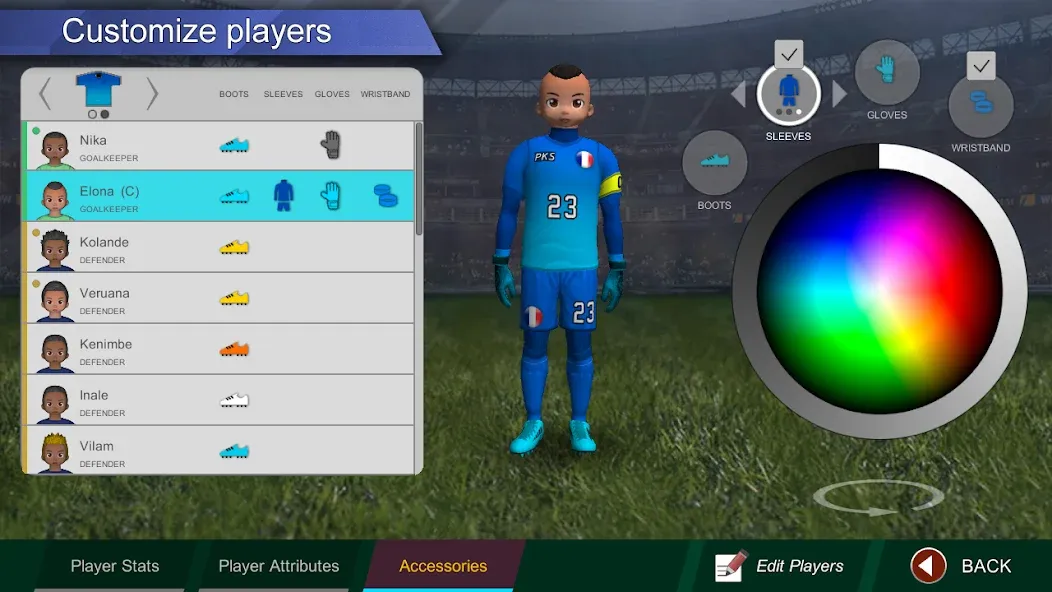Скачать Pro Kick Soccer — Модификация Безлимитные деньги и энергия — скриншот 4