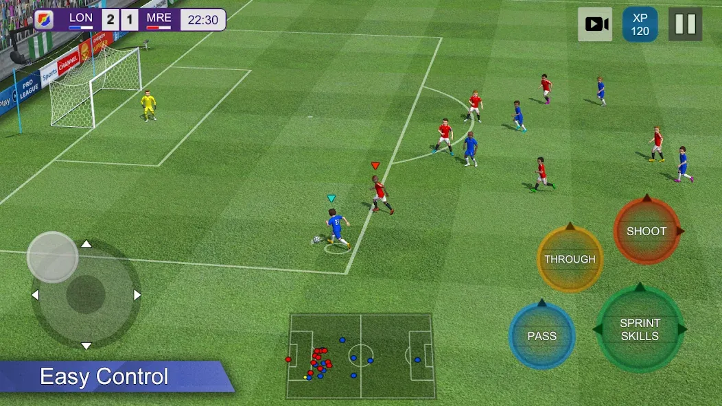 Взлом Pro League Soccer — Безлимитные деньги и премиум открыт — скриншот 1