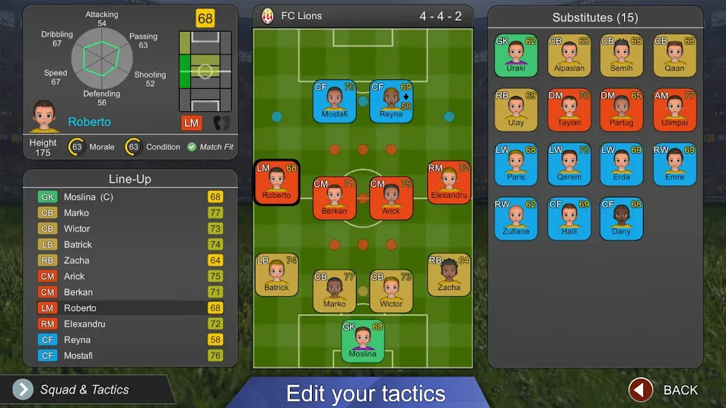 Взлом Pro League Soccer — Безлимитные деньги и премиум открыт — скриншот 5