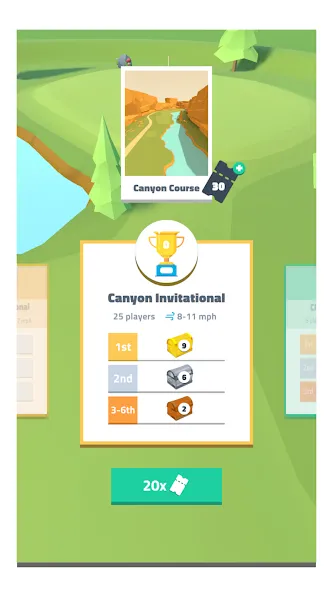 Golf Dreams — Мод: Безлимитные деньги и премиум открыт — скриншот 5