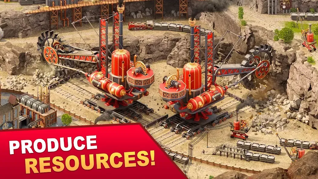 Steam City: Town building game MOD APK — Безлимитные деньги и ресурсы — скриншот 2