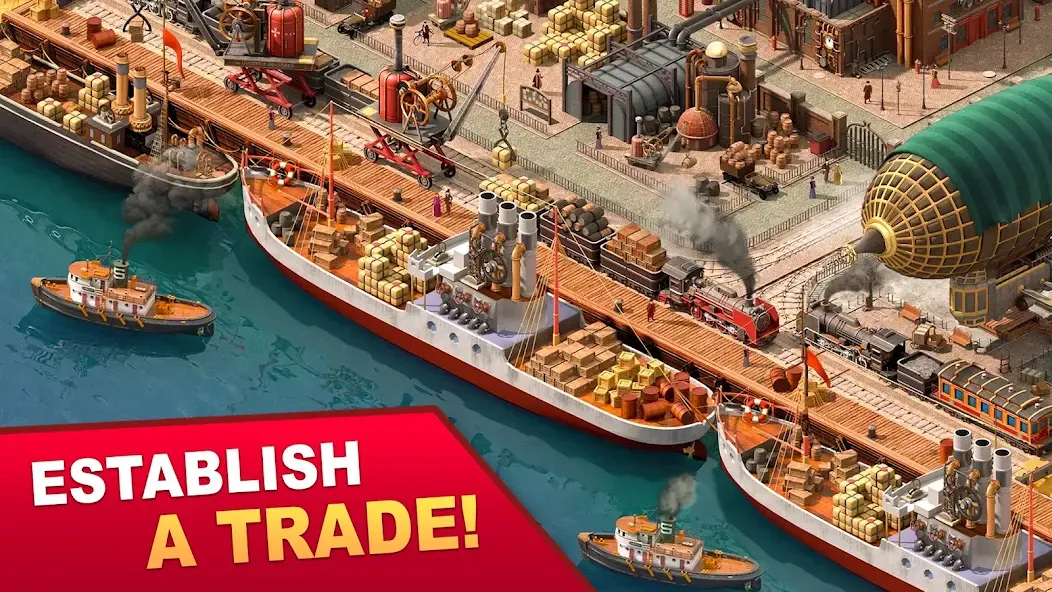 Steam City: Town building game MOD APK — Безлимитные деньги и ресурсы — скриншот 5