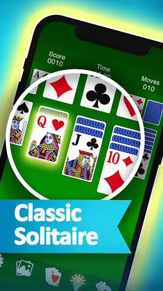 Solitaire на Андроид — Мод Без рекламы и открыты все темы — скриншот 2