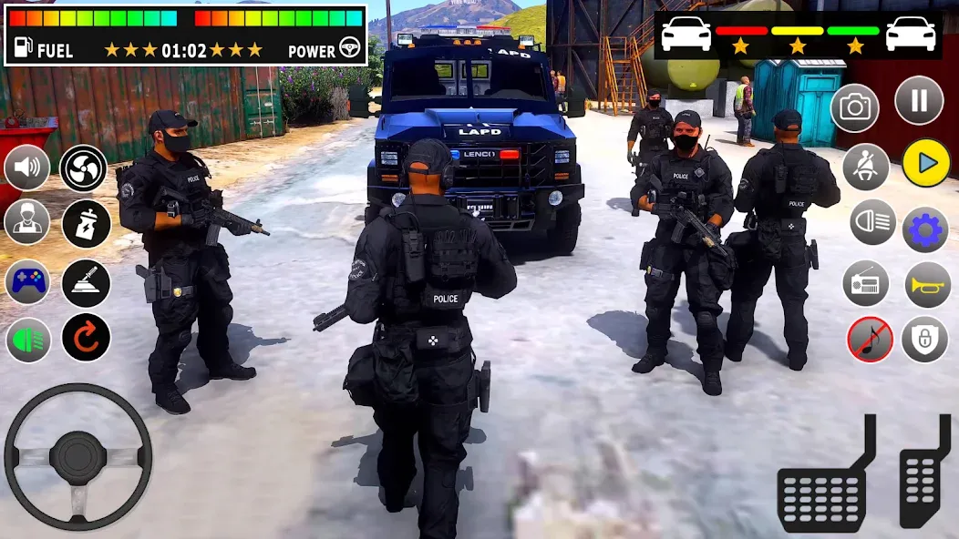 Police Games Simulator: PGS 3d (Мод Безлимитные деньги и все машины открыты) — скриншот 1