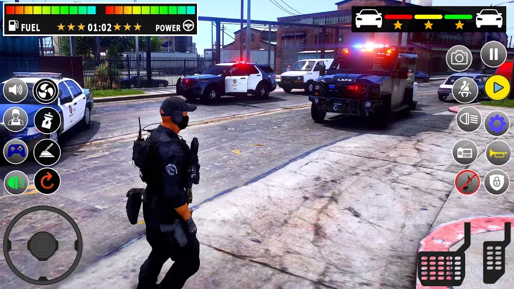 Police Games Simulator: PGS 3d (Мод Безлимитные деньги и все машины открыты) — скриншот 2