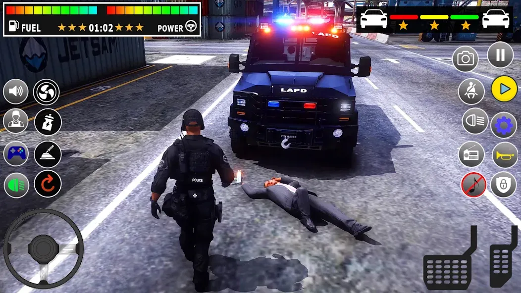 Police Games Simulator: PGS 3d (Мод Безлимитные деньги и все машины открыты) — скриншот 5