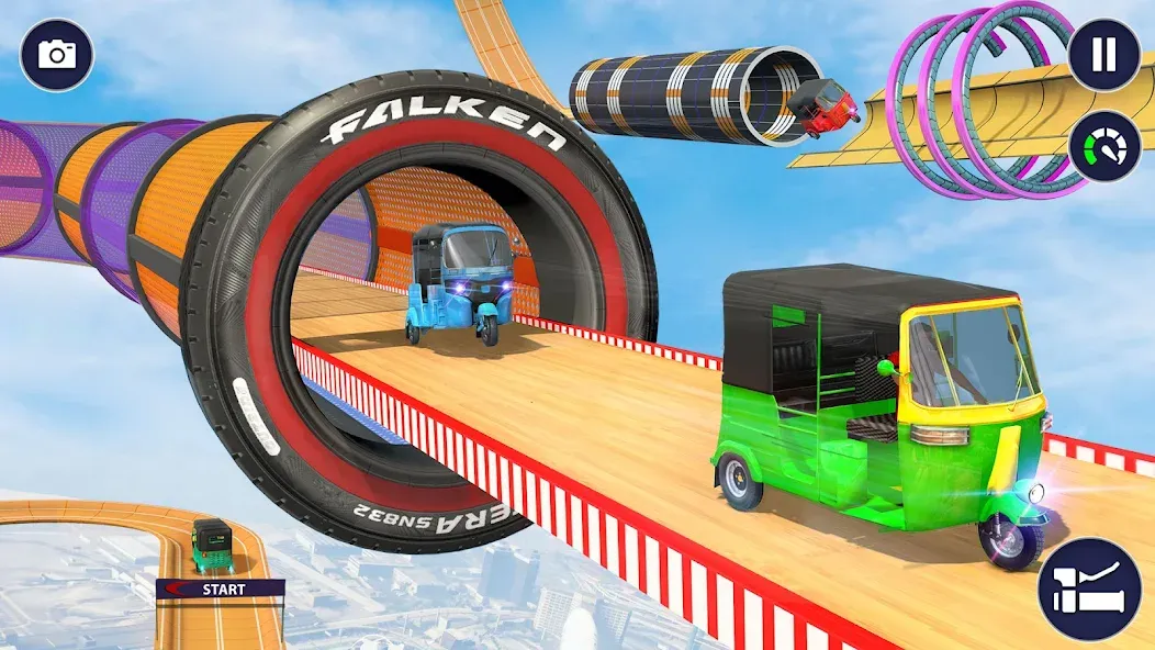 Взломанная Tuk Tuk Auto Rickshaw Games 3D на Андроид — Безлимитные деньги и топливо — скриншот 5