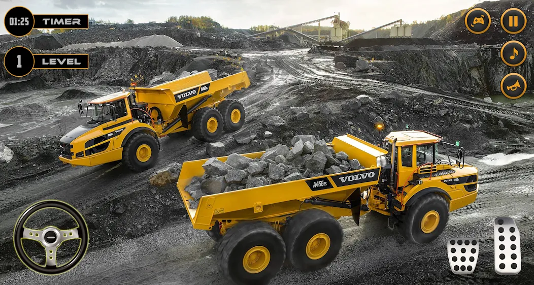 Real Excavator Simulator Games — Мод: Безлимитные деньги и топливо — скриншот 3 Real Excavator Simulator Games — Мод: Безлимитные деньги и топливо — скриншот 3