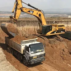 Real Excavator Simulator Games — Мод: Безлимитные деньги и топливо