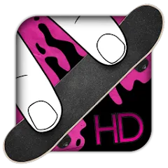 Скачать взломанную Fingerboard HD Skateboarding — Безлимитные деньги и все доски открыты