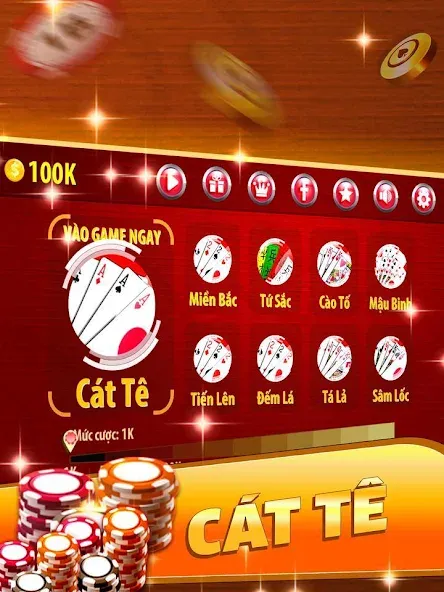 Взлом Cát Tê - Catte — Безлимитные фишки и открыты все режимы — скриншот 2