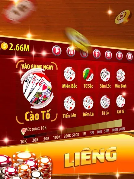 Скачать Liêng - Lieng — Модификация Безлимитные монеты и быстрые победы — скриншот 2