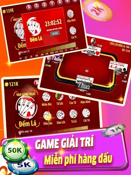 Tiến Lên Đếm Lá - Tien Len MOD APK — Безлимитные монеты и подсказки — скриншот 2
