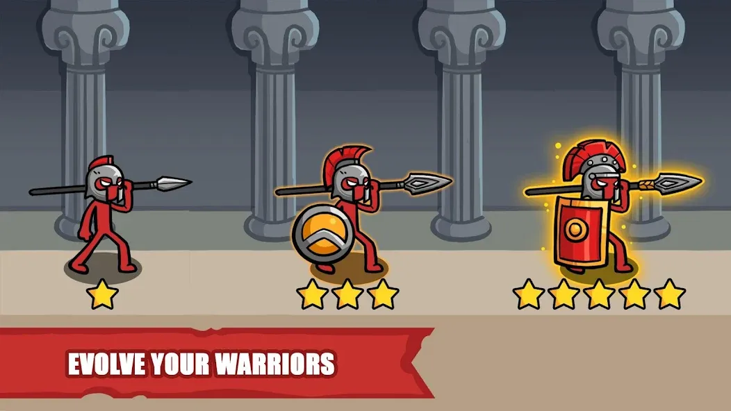 Скачать Stick Battle: War of Legions (Мод: Безлимитные деньги и ресурсы) на Андроид — скриншот 3 Скачать Stick Battle: War of Legions (Мод: Безлимитные деньги и ресурсы) на Андроид — скриншот 3