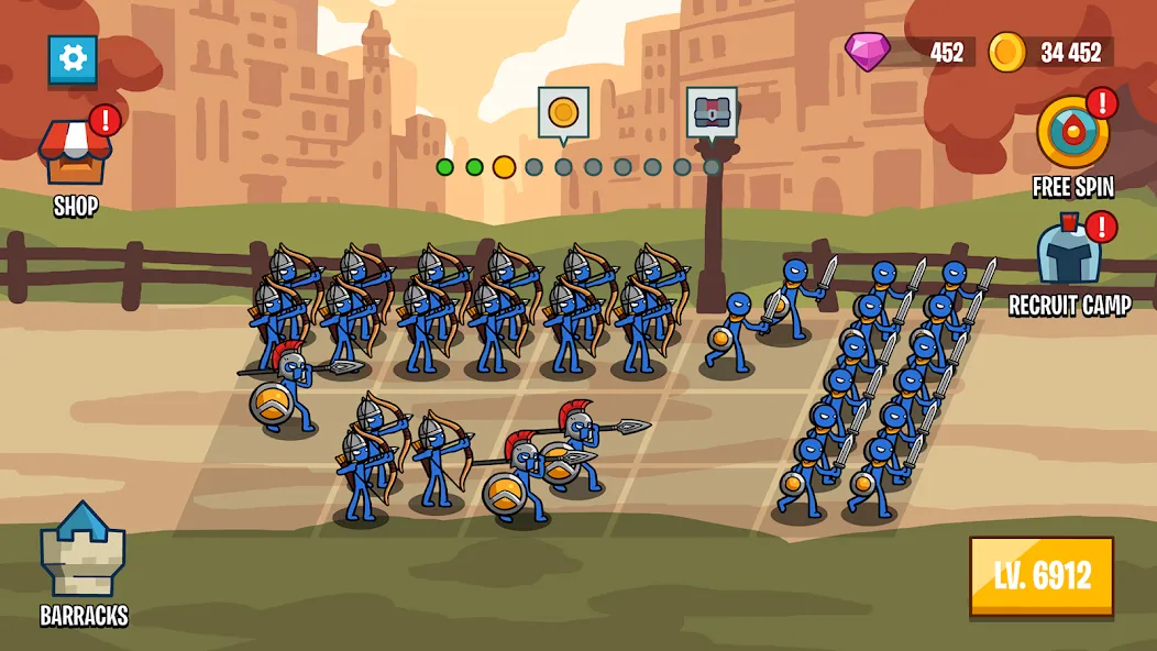 Скачать Stick Battle: War of Legions (Мод: Безлимитные деньги и ресурсы) на Андроид — скриншот 4 Скачать Stick Battle: War of Legions (Мод: Безлимитные деньги и ресурсы) на Андроид — скриншот 4