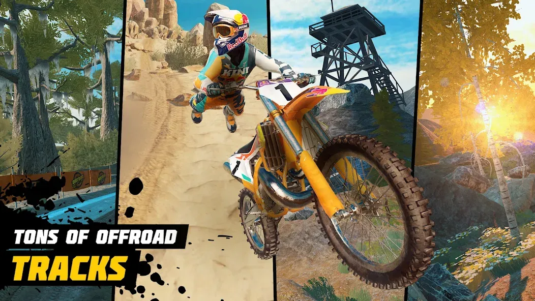 Dirt Bike Unchained: MX Racing — Взломанная версия (Безлимитные деньги и открыты все байки) — скриншот 2 Dirt Bike Unchained: MX Racing — Взломанная версия (Безлимитные деньги и открыты все байки) — скриншот 2