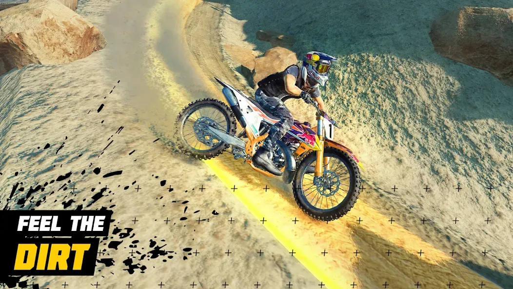 Dirt Bike Unchained: MX Racing — Взломанная версия (Безлимитные деньги и открыты все байки) — скриншот 4 Dirt Bike Unchained: MX Racing — Взломанная версия (Безлимитные деньги и открыты все байки) — скриншот 4