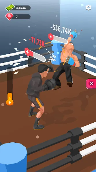 Скачать Tap Punch - 3D Boxing (Мод: Безлимитные деньги и урон) на Андроид — скриншот 4 Скачать Tap Punch - 3D Boxing (Мод: Безлимитные деньги и урон) на Андроид — скриншот 4