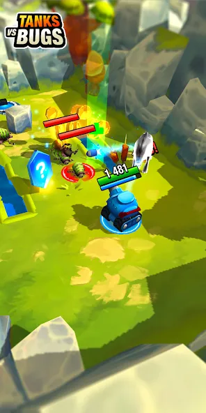 Tanks vs Bugs (Мод Безлимитные деньги и мощные танки) — скриншот 2 Tanks vs Bugs (Мод Безлимитные деньги и мощные танки) — скриншот 2