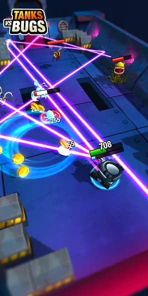 Tanks vs Bugs (Мод Безлимитные деньги и мощные танки) — скриншот 4 Tanks vs Bugs (Мод Безлимитные деньги и мощные танки) — скриншот 4