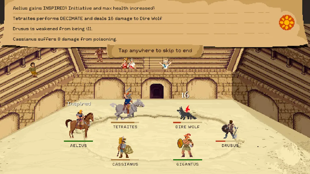 Gladiator manager MOD APK — Безлимитные деньги и ресурсы — скриншот 4