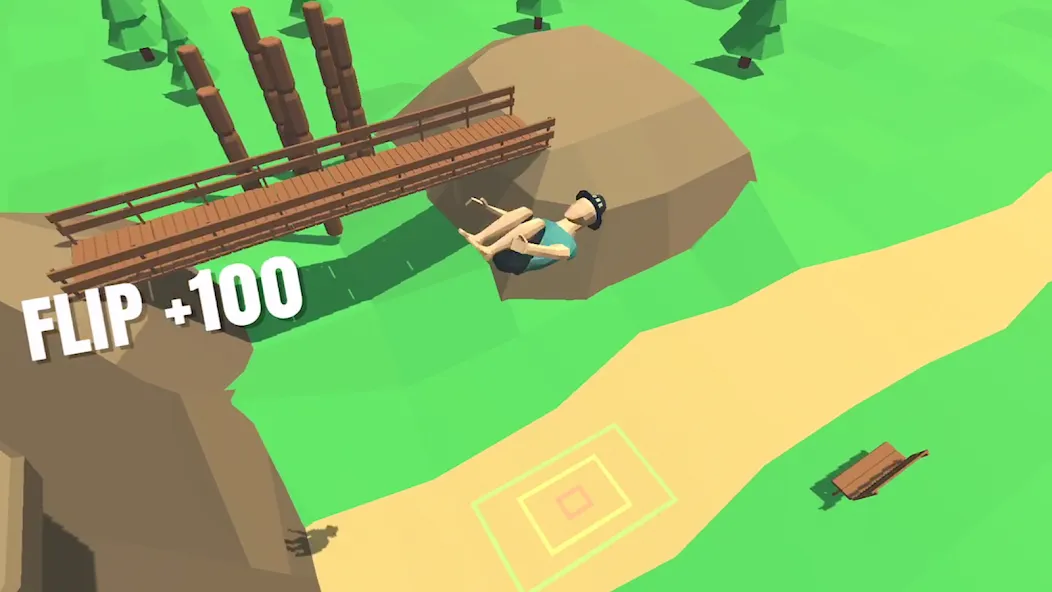 Flip Trickster - Parkour Simul MOD — Безлимитные деньги и все уровни на Андроид — скриншот 1