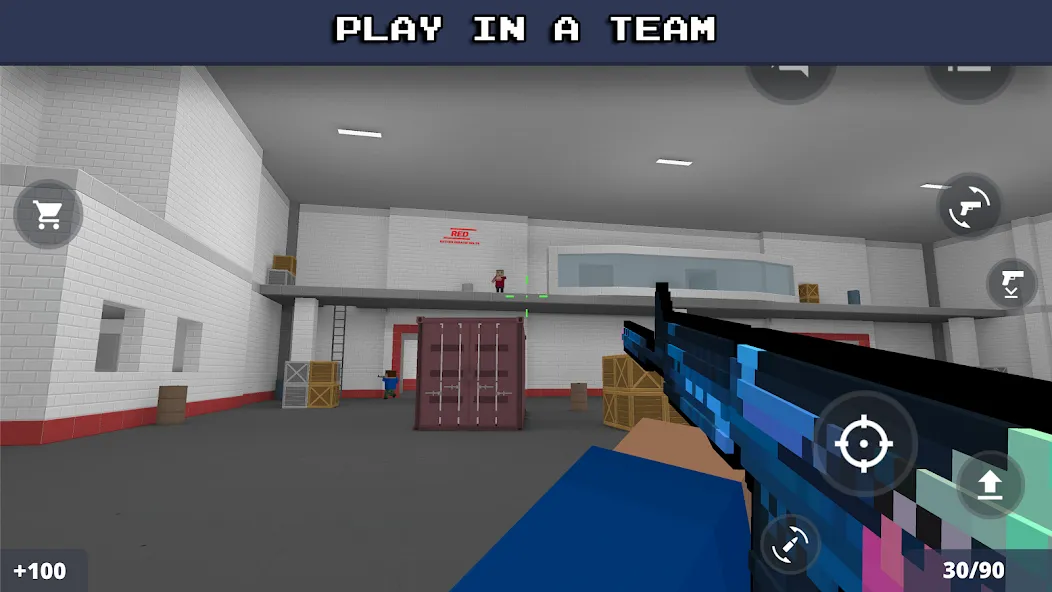 Скачать взлом Block Strike: Online Shooter на Андроид — Безлимитные монеты и всё оружие — скриншот 5