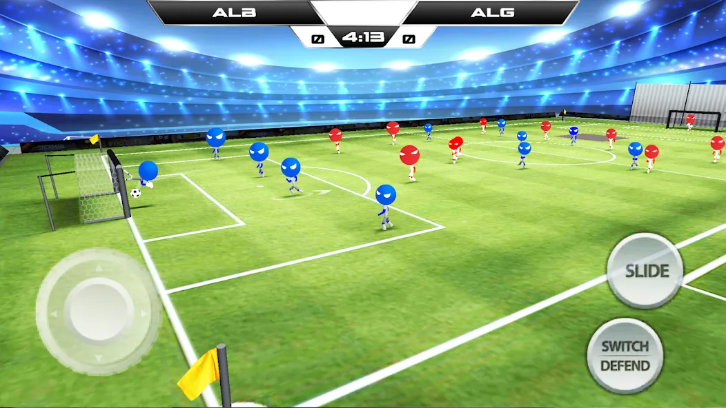 Stickman Soccer Football Game (Мод Безлимитные монеты и открыты все команды) — скриншот 2