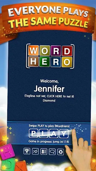 WordHero : word finding game — Взломанная версия (Безлимитные подсказки и подсвеченные слова) — скриншот 2