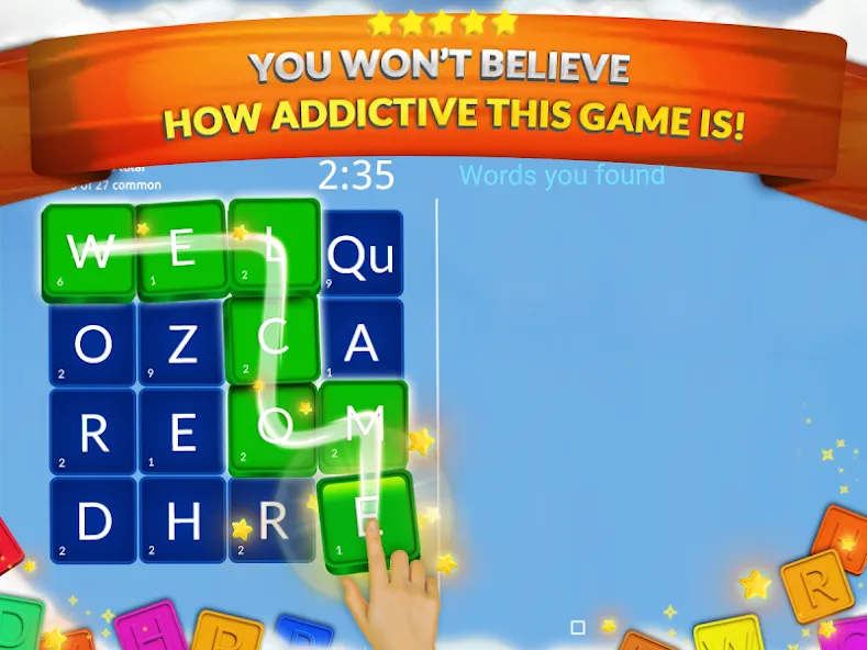 WordHero : word finding game — Взломанная версия (Безлимитные подсказки и подсвеченные слова) — скриншот 5