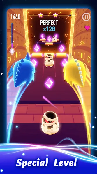 Rolling Twins: Music Ball Rush MOD APK — Безлимитные деньги и алмазы — скриншот 1 Rolling Twins: Music Ball Rush MOD APK — Безлимитные деньги и алмазы — скриншот 1