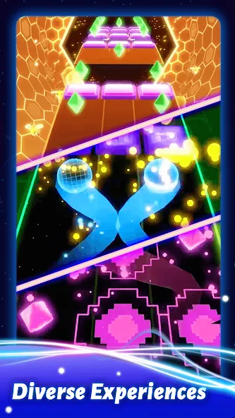 Rolling Twins: Music Ball Rush MOD APK — Безлимитные деньги и алмазы — скриншот 5 Rolling Twins: Music Ball Rush MOD APK — Безлимитные деньги и алмазы — скриншот 5