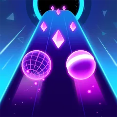 Rolling Twins: Music Ball Rush MOD APK — Безлимитные деньги и алмазы