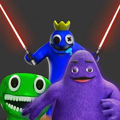 Скачать Grimace monster playground на телефон — Безлимитные ресурсы и открыты все уровни